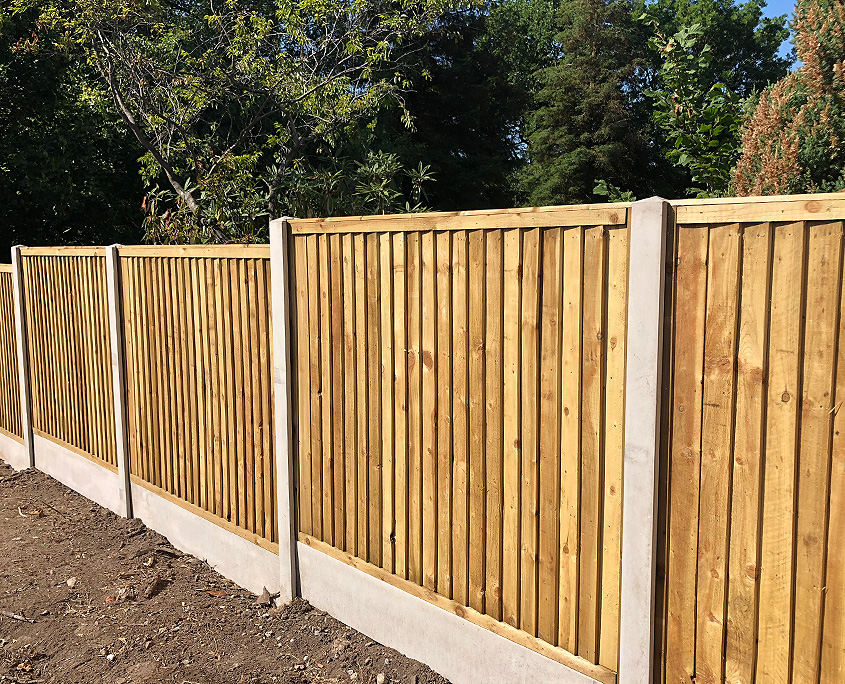 concrete-panel-fence-27-tatton-fencing featherboard panel with concrete posts