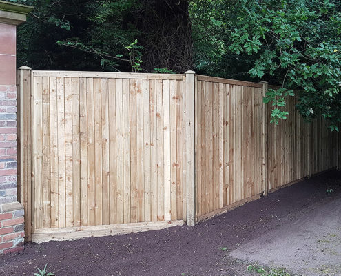 featherboard panels timber post 03 tatton fencing