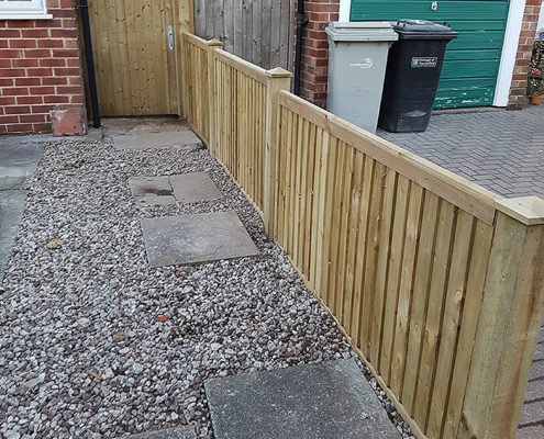 featherboard panels timber post 06 tatton fencing