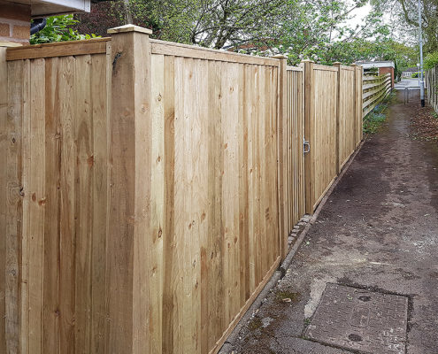featherboard panels timber post 13 tatton fencing