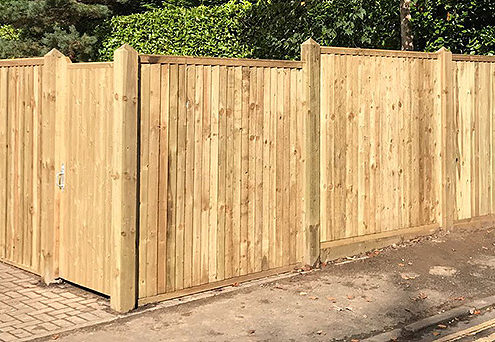 featherboard panels timber post 16 tatton fencing