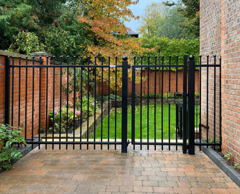 jacksons barbican gate and railings 1115 tatton fencing jacksons barbican gate and railings