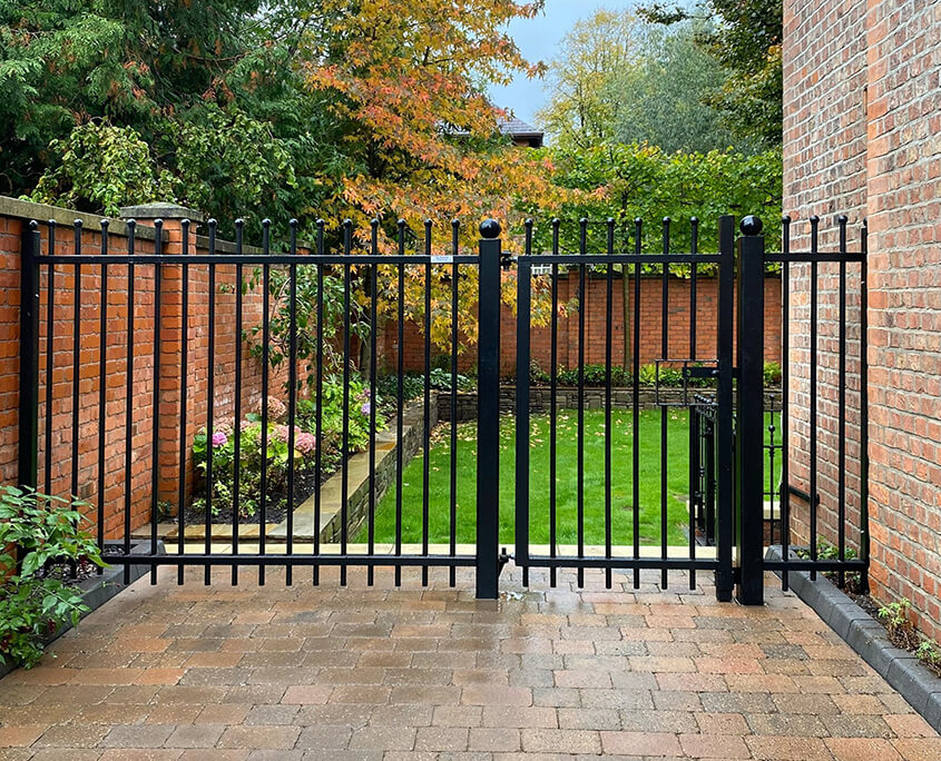 jacksons barbican gate and railings 1115 tatton fencing jacksons barbican gate and railings