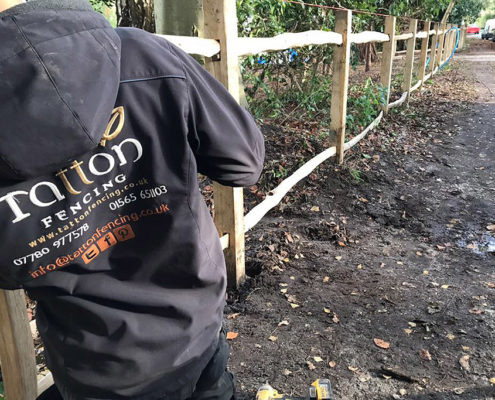 rustic oak pale fencing 03 tatton fencing rustic oak pale fencing 03 tatton fencing