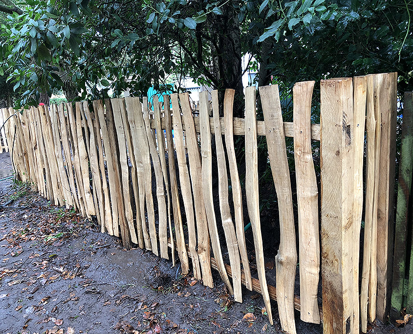 rustic oak pale fencing 07 tatton fencing rustic oak pale fencing 07 tatton fencing