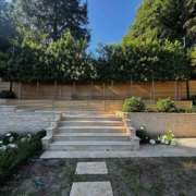 Venetian fencing installation by Tatton Fencing