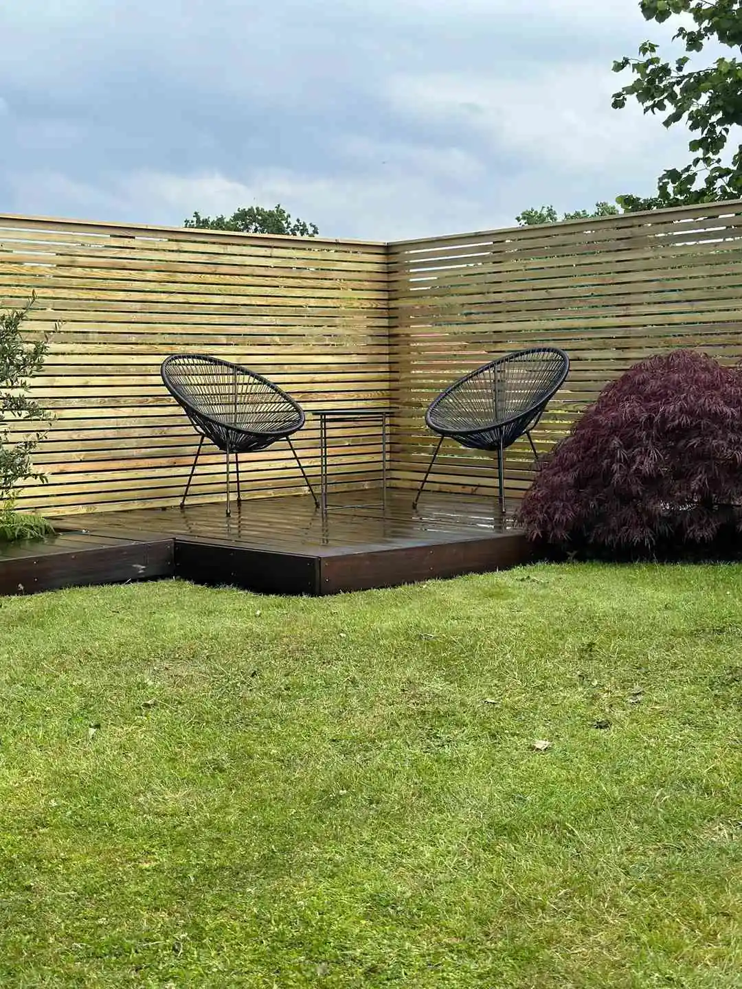 Venetian fencing installation by Tatton Fencing