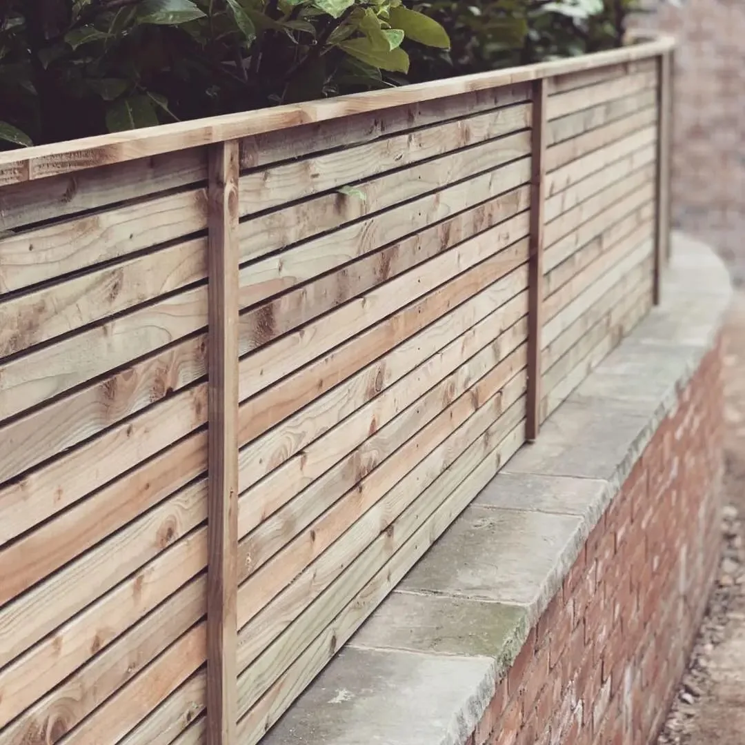 Venetian fencing installation by Tatton Fencing