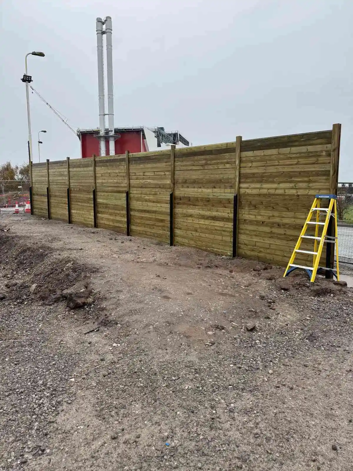 Acoustic & Noise Reduction fencing installation by Tatton Fencing