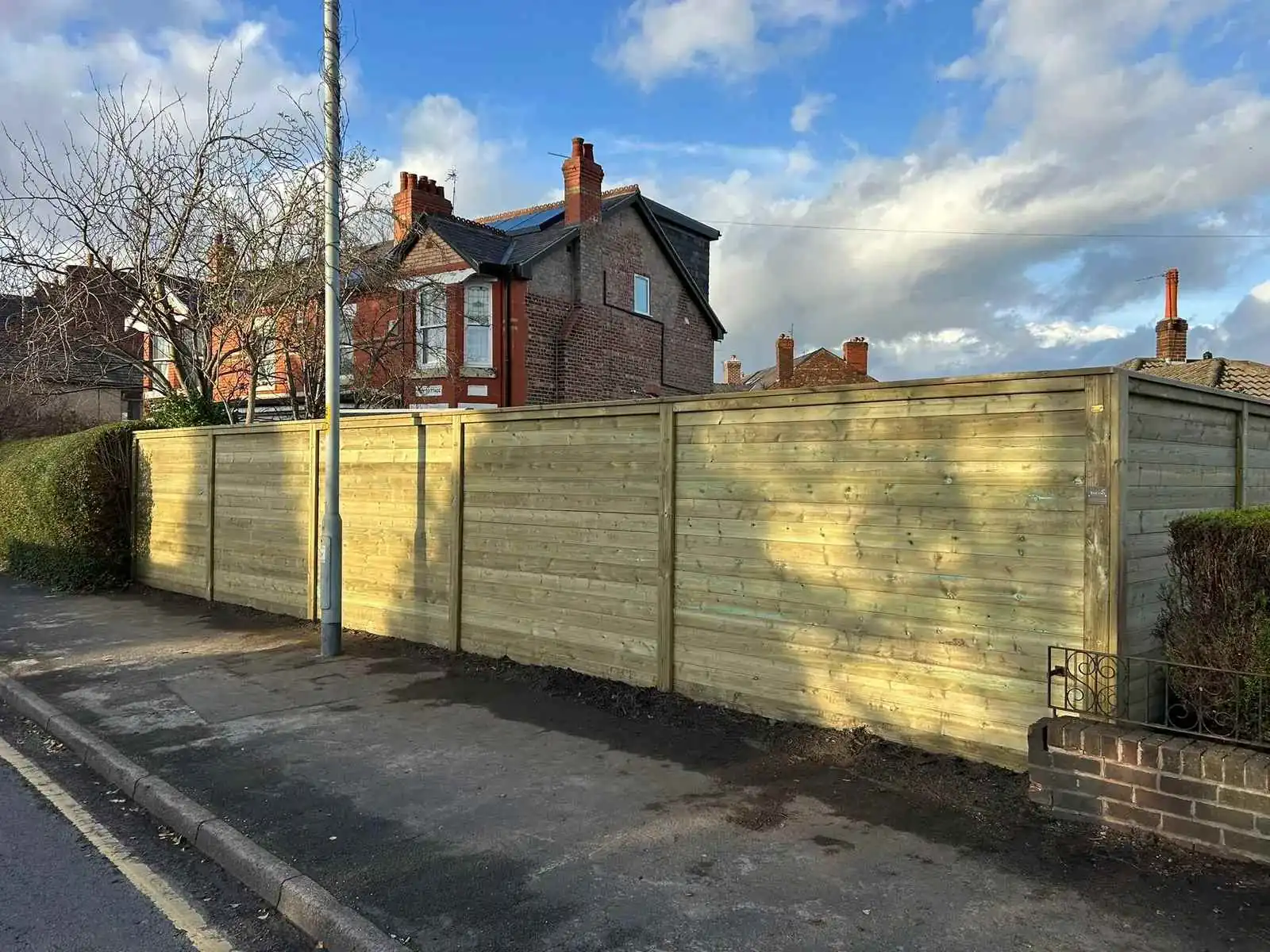 Acoustic & Noise Reduction fencing installation by Tatton Fencing