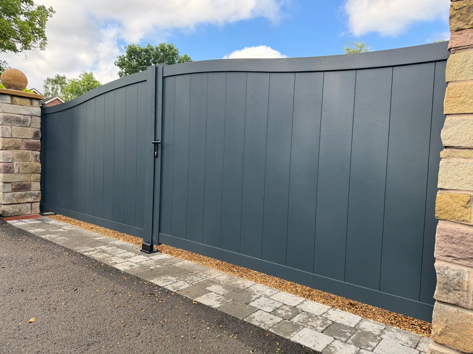Entrance Gates installation by Tatton Fencing