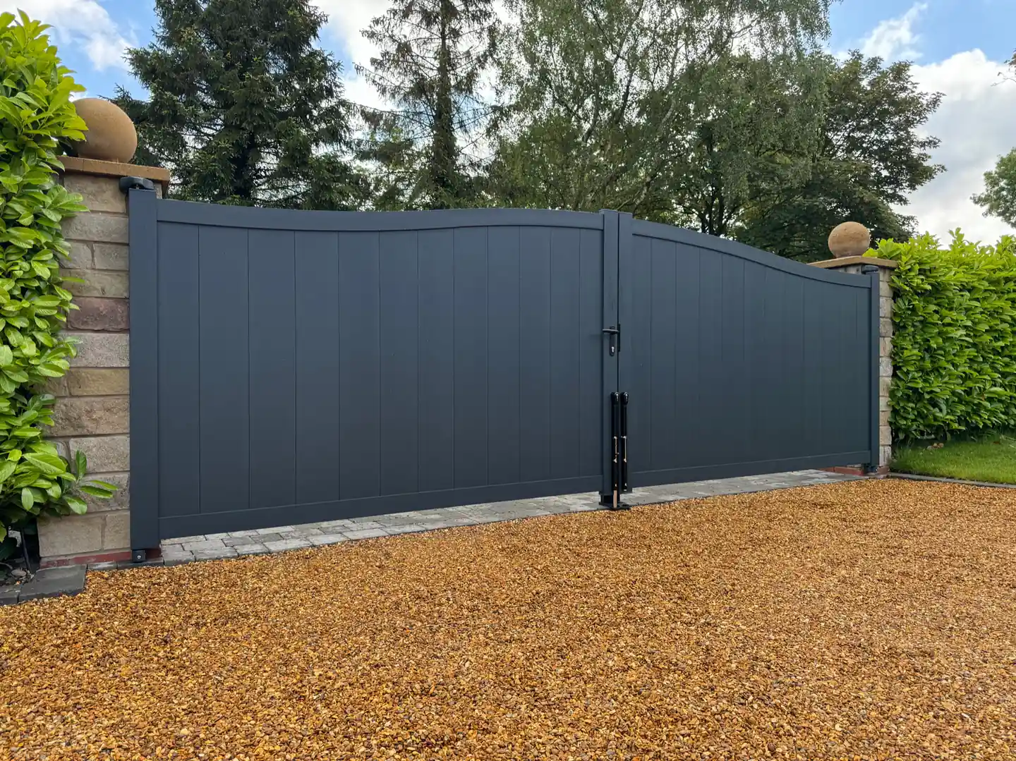 Entrance Gates installation by Tatton Fencing