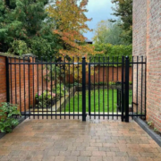 Metal Railings fencing installation by Tatton Fencing