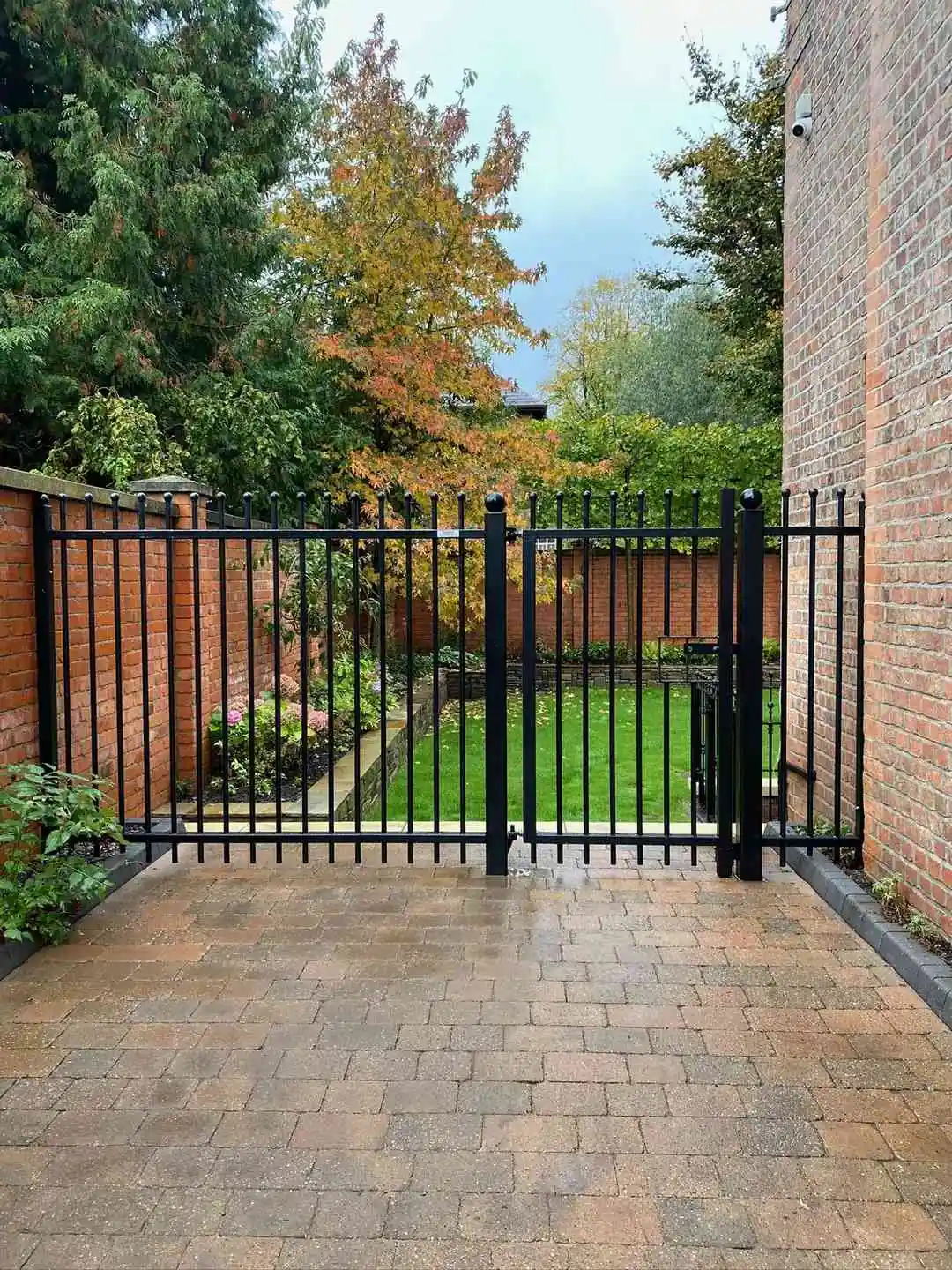 Metal Railings fencing installation by Tatton Fencing