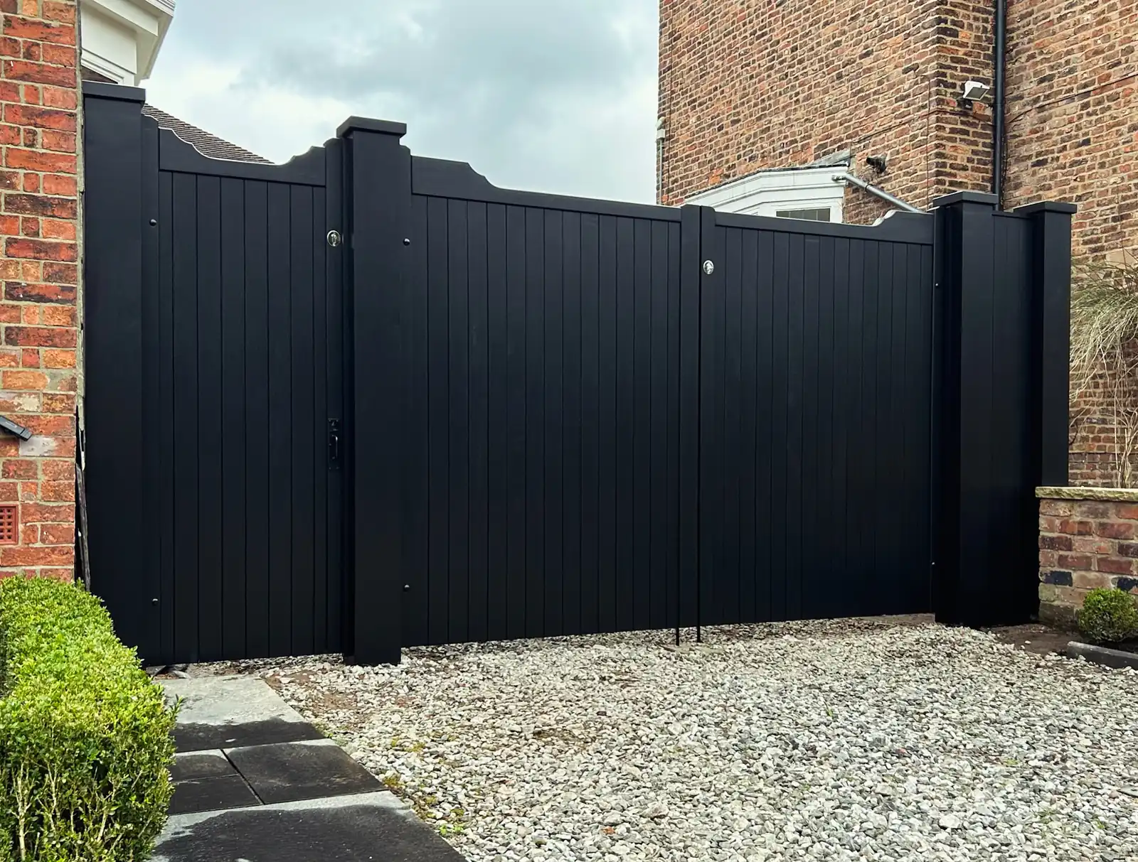 Entrance Gates installation by Tatton Fencing