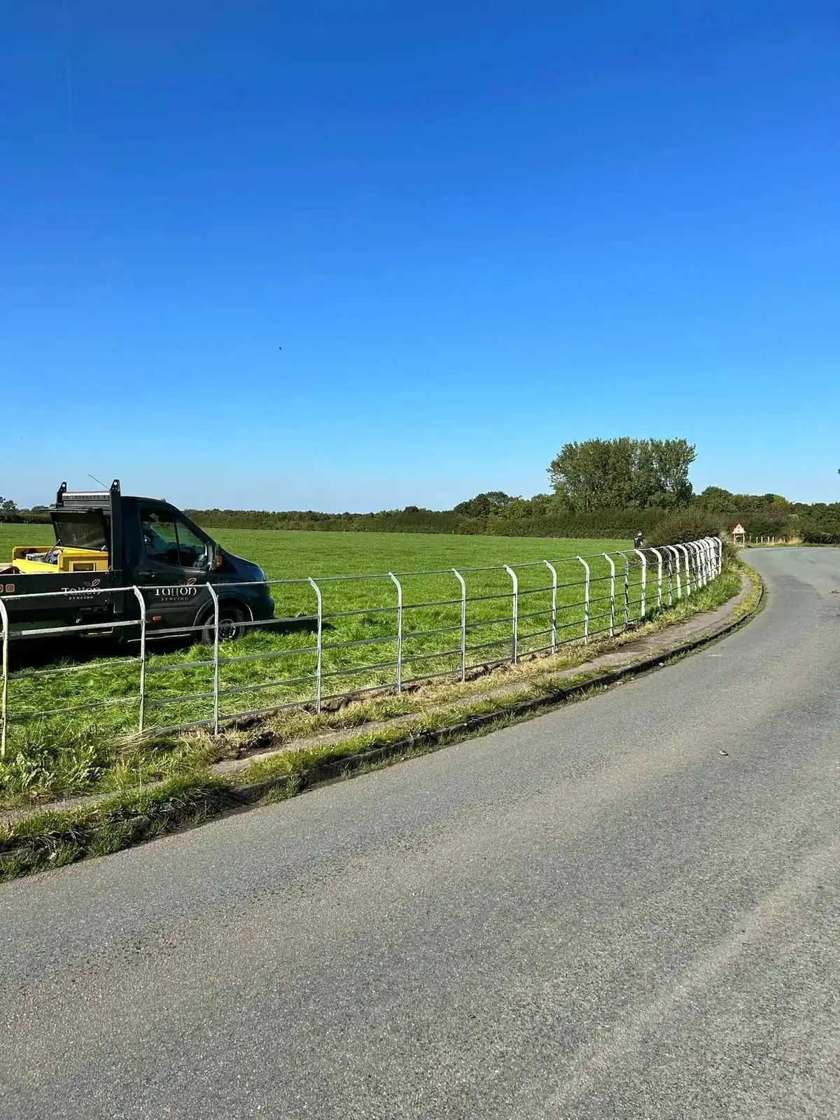 Estate Railings fencing installation by Tatton Fencing