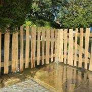 Picket fencing installation by Tatton Fencing