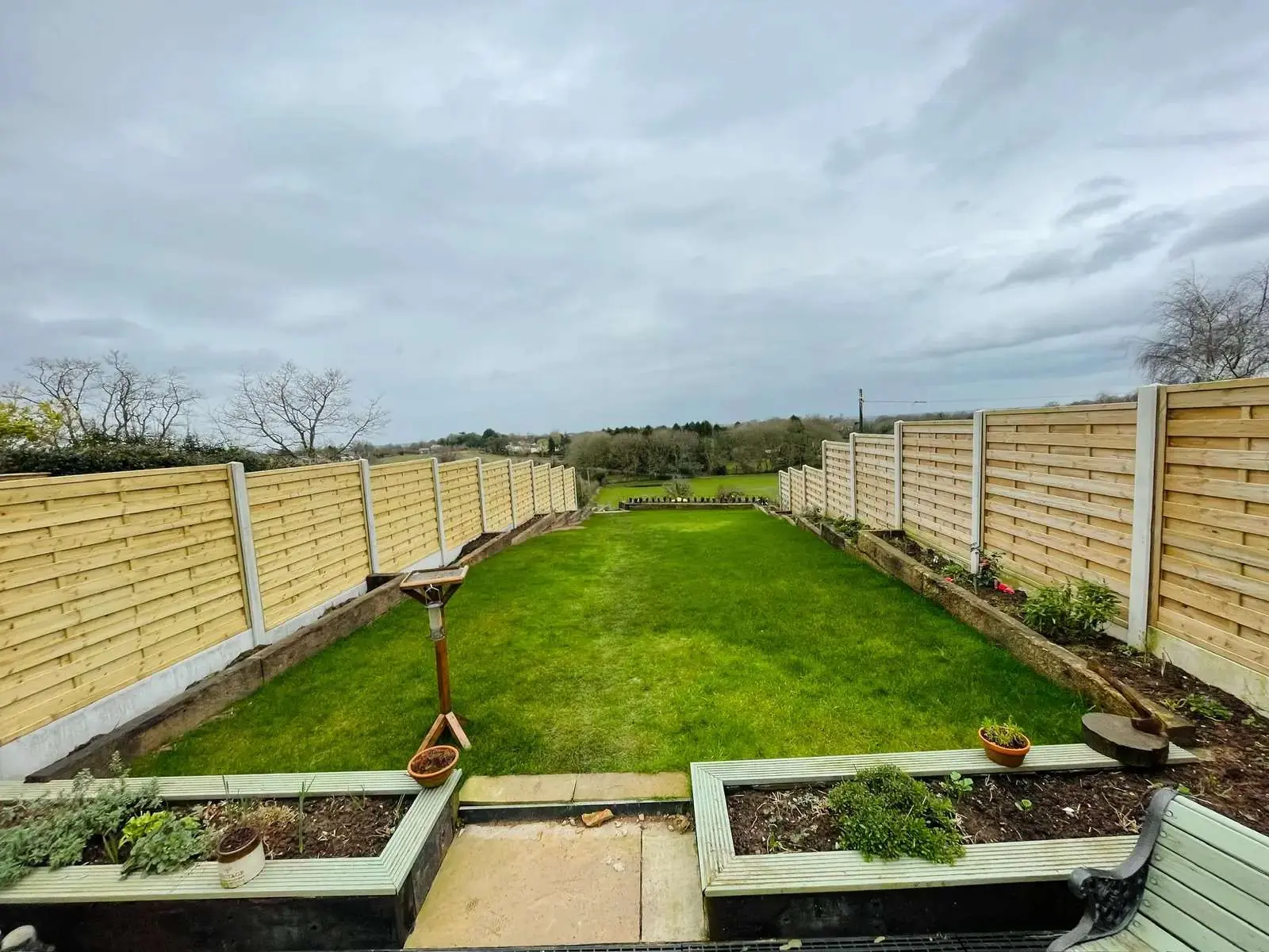 Concrete fencing installation by Tatton Fencing