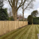 Continuous Featherboard fencing installation by Tatton Fencing