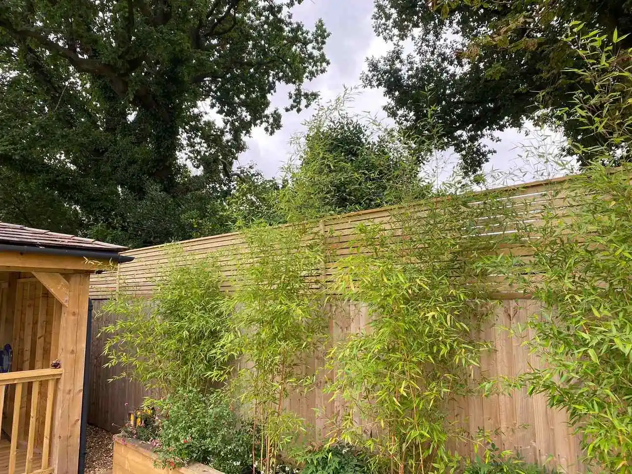 Venetian fencing installation by Tatton Fencing