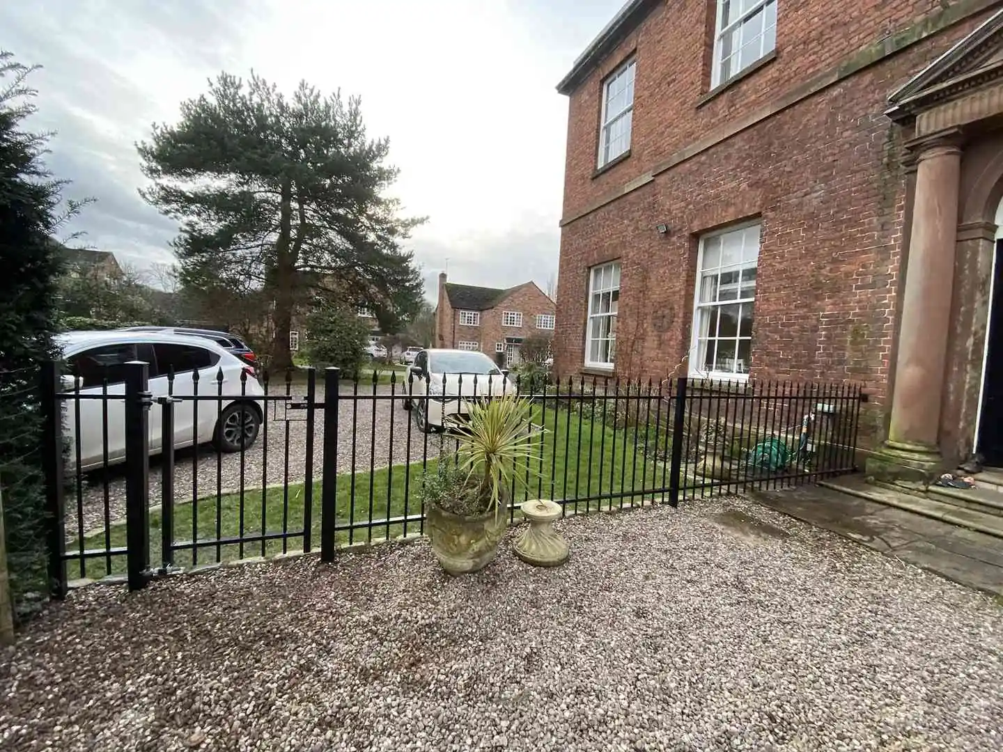 Metal Railings fencing installation by Tatton Fencing