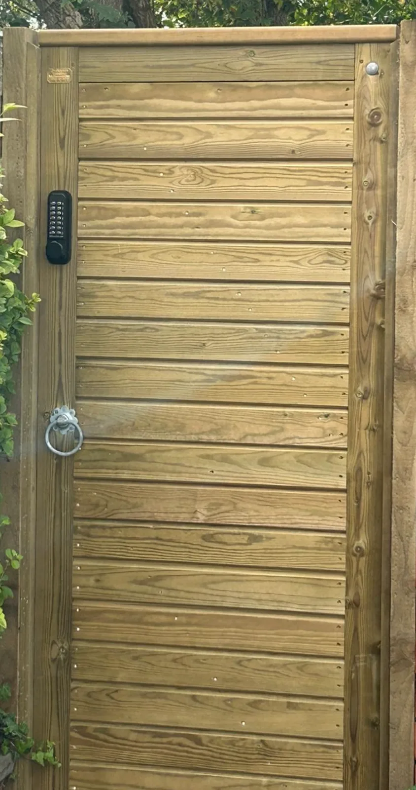 Gate Furniture and Locks installation by Tatton Fencing