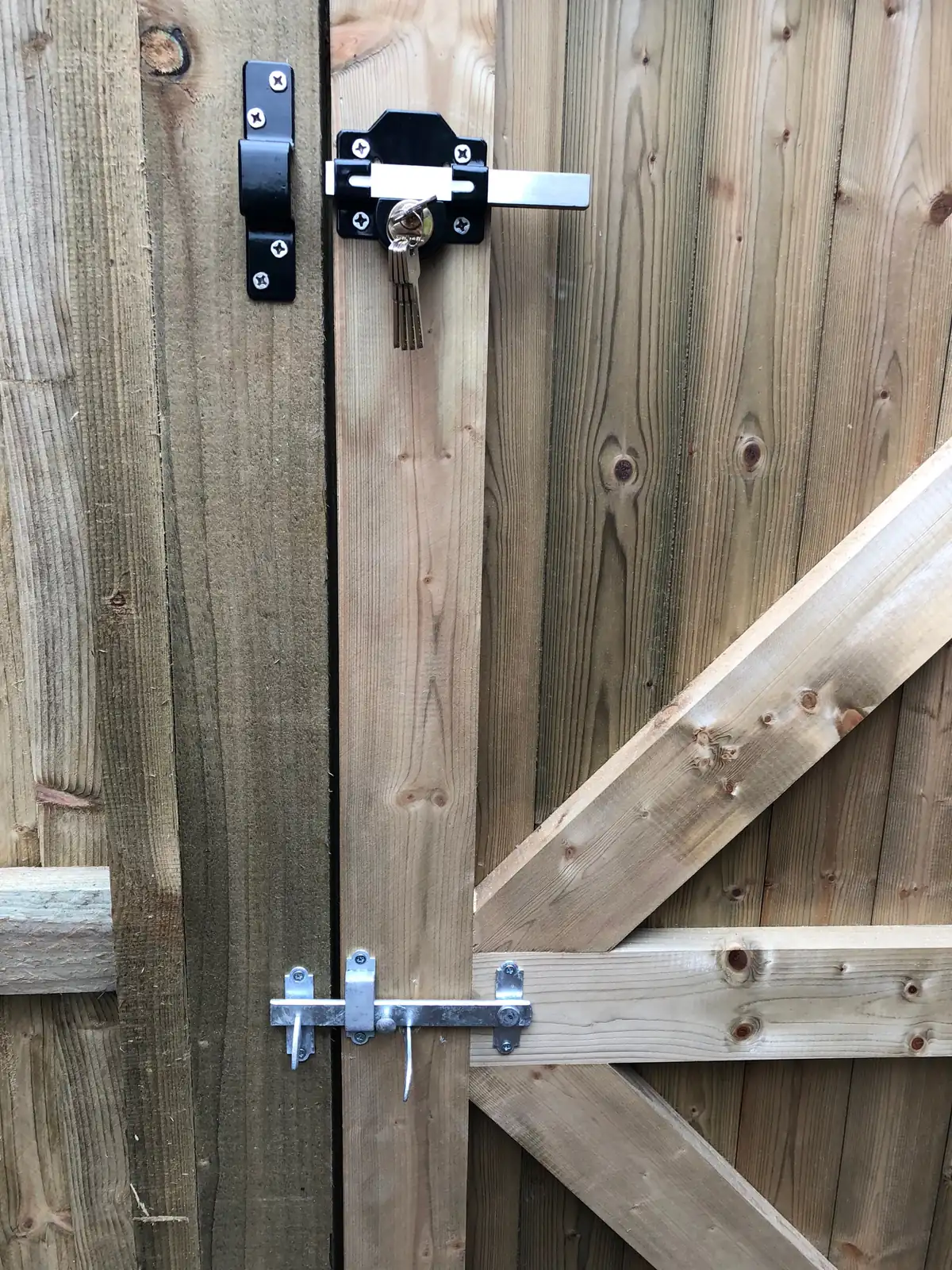 Gate Furniture and Locks installation by Tatton Fencing