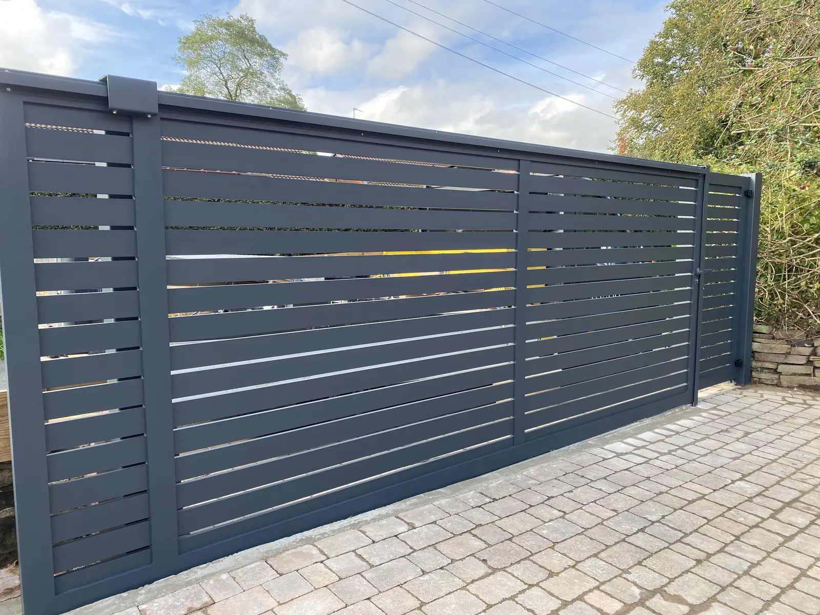 Entrance Gates installation by Tatton Fencing