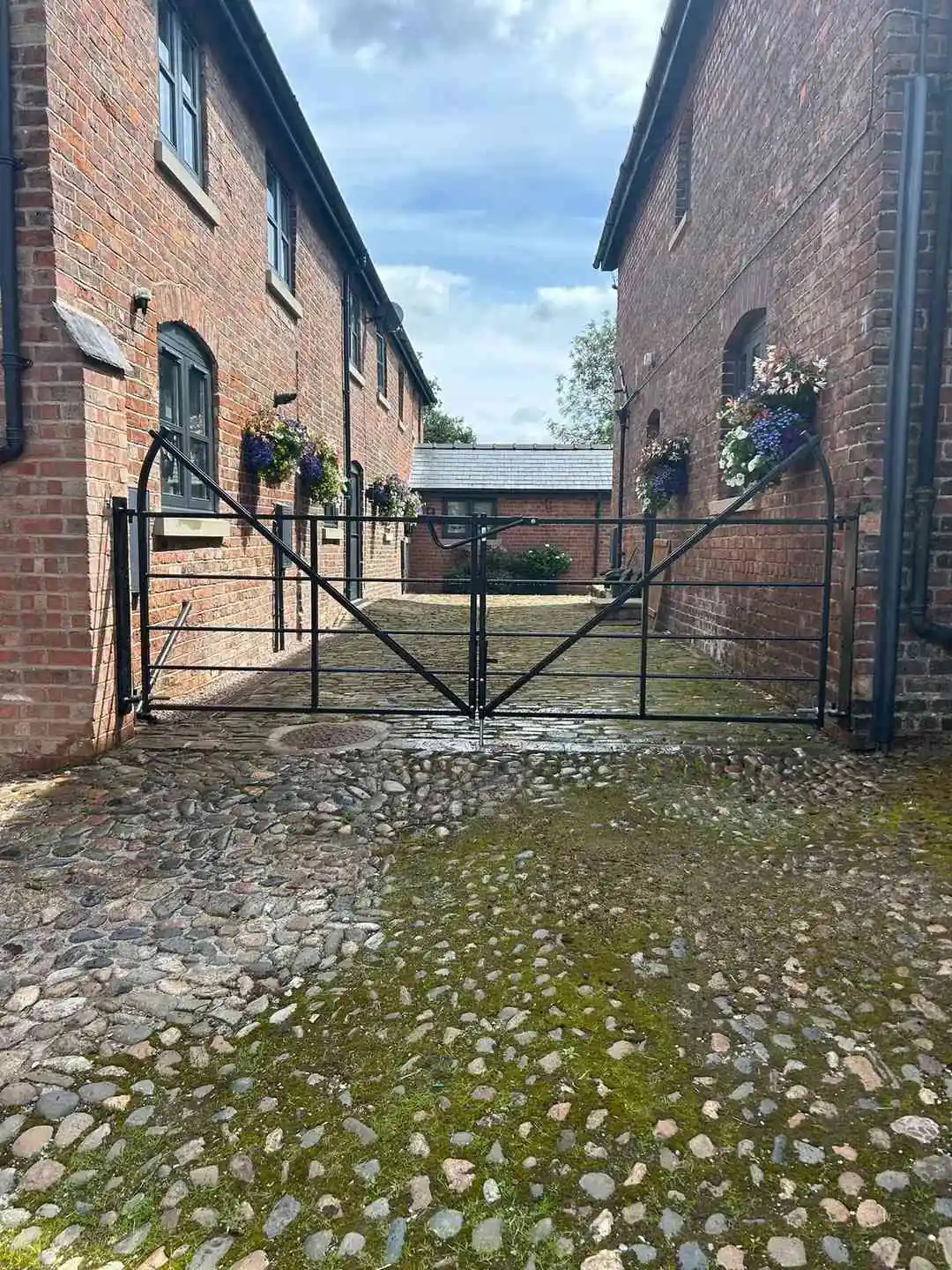 Estate Railings fencing installation by Tatton Fencing