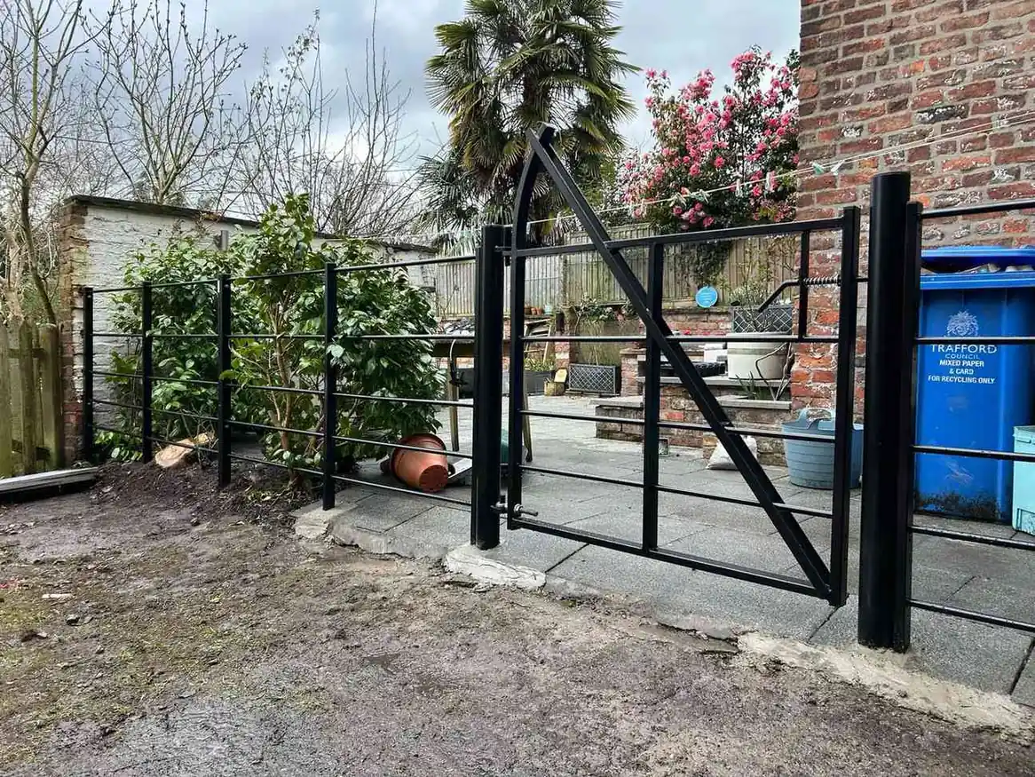 Estate Railings fencing installation by Tatton Fencing