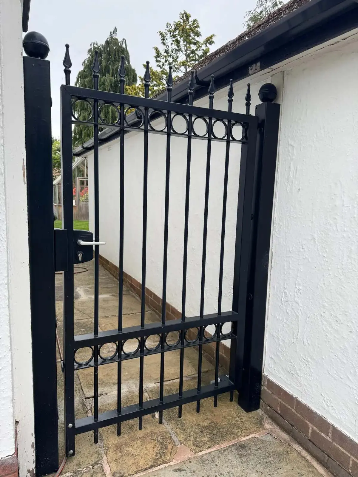 Metal Railings fencing installation by Tatton Fencing