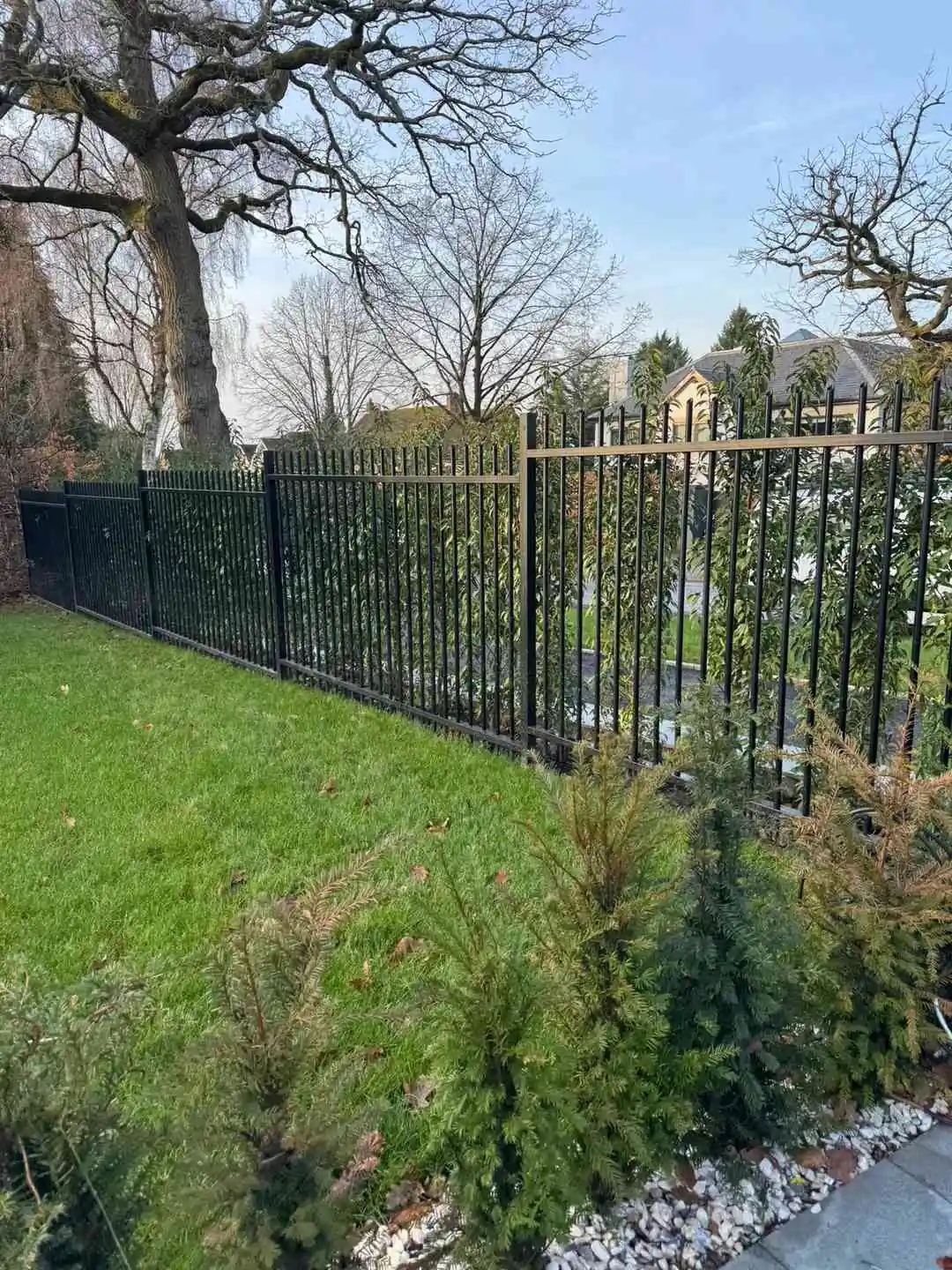 Metal Railings fencing installation by Tatton Fencing