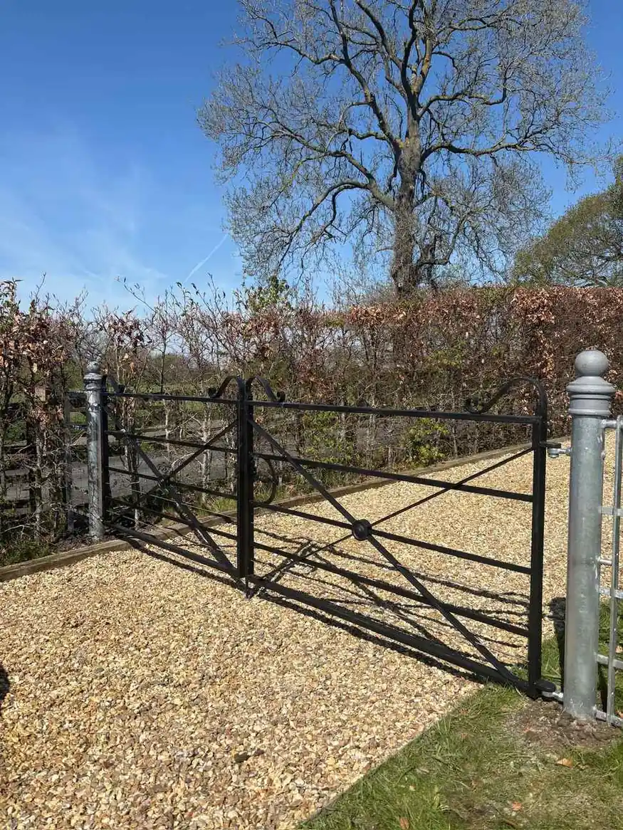 Estate Railings fencing installation by Tatton Fencing