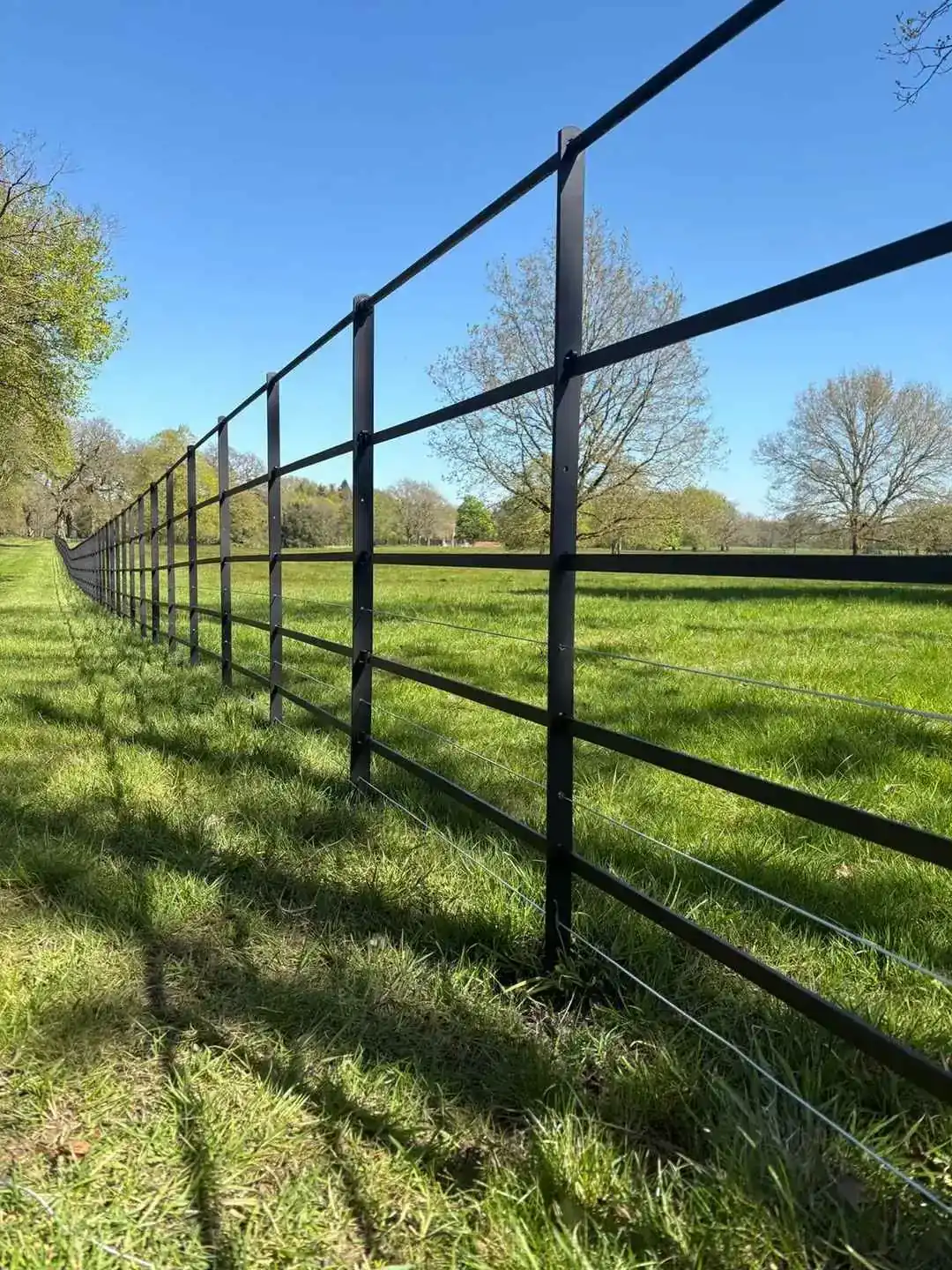 Estate Railings fencing installation by Tatton Fencing