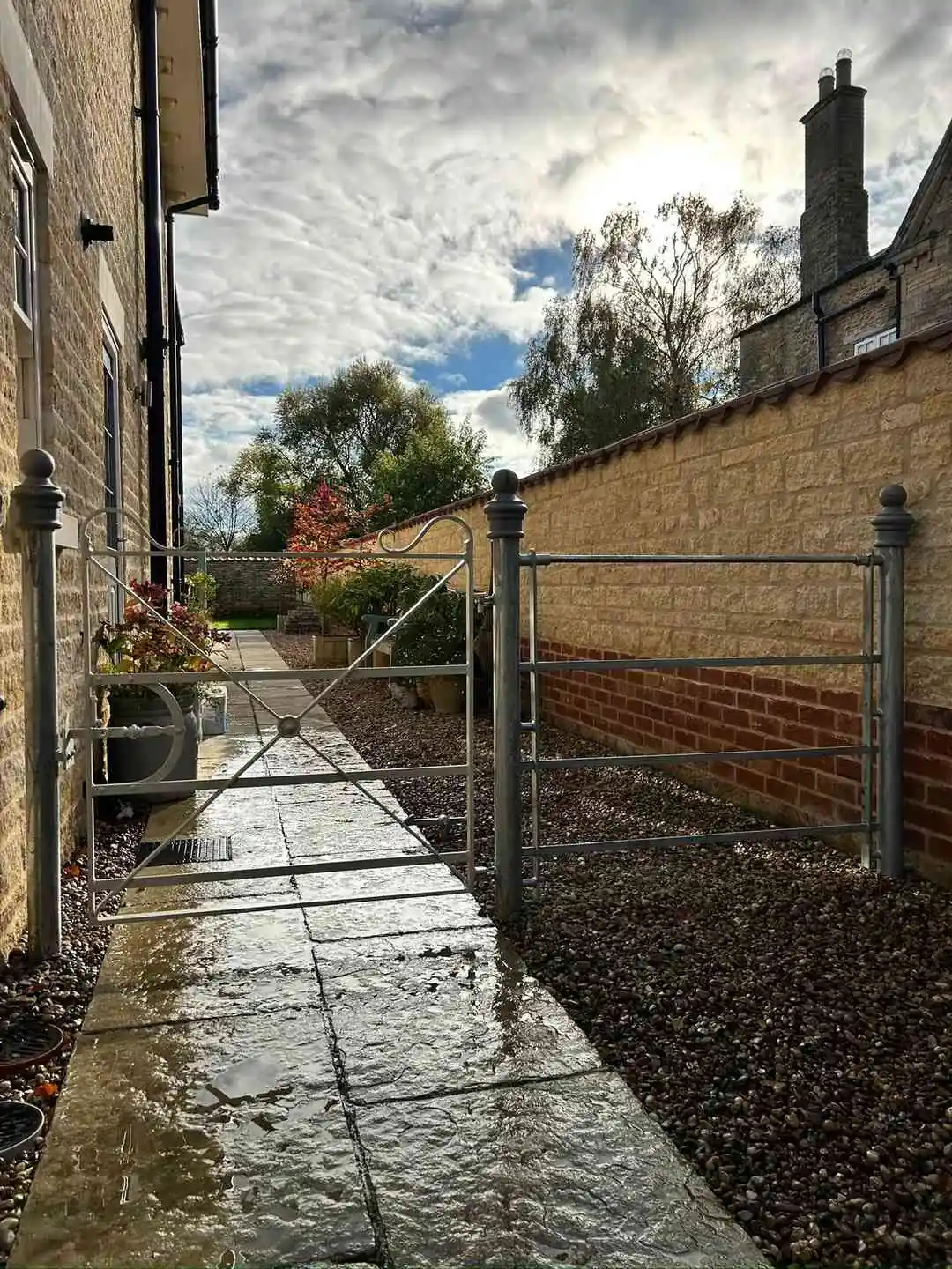 Estate Railings fencing installation by Tatton Fencing