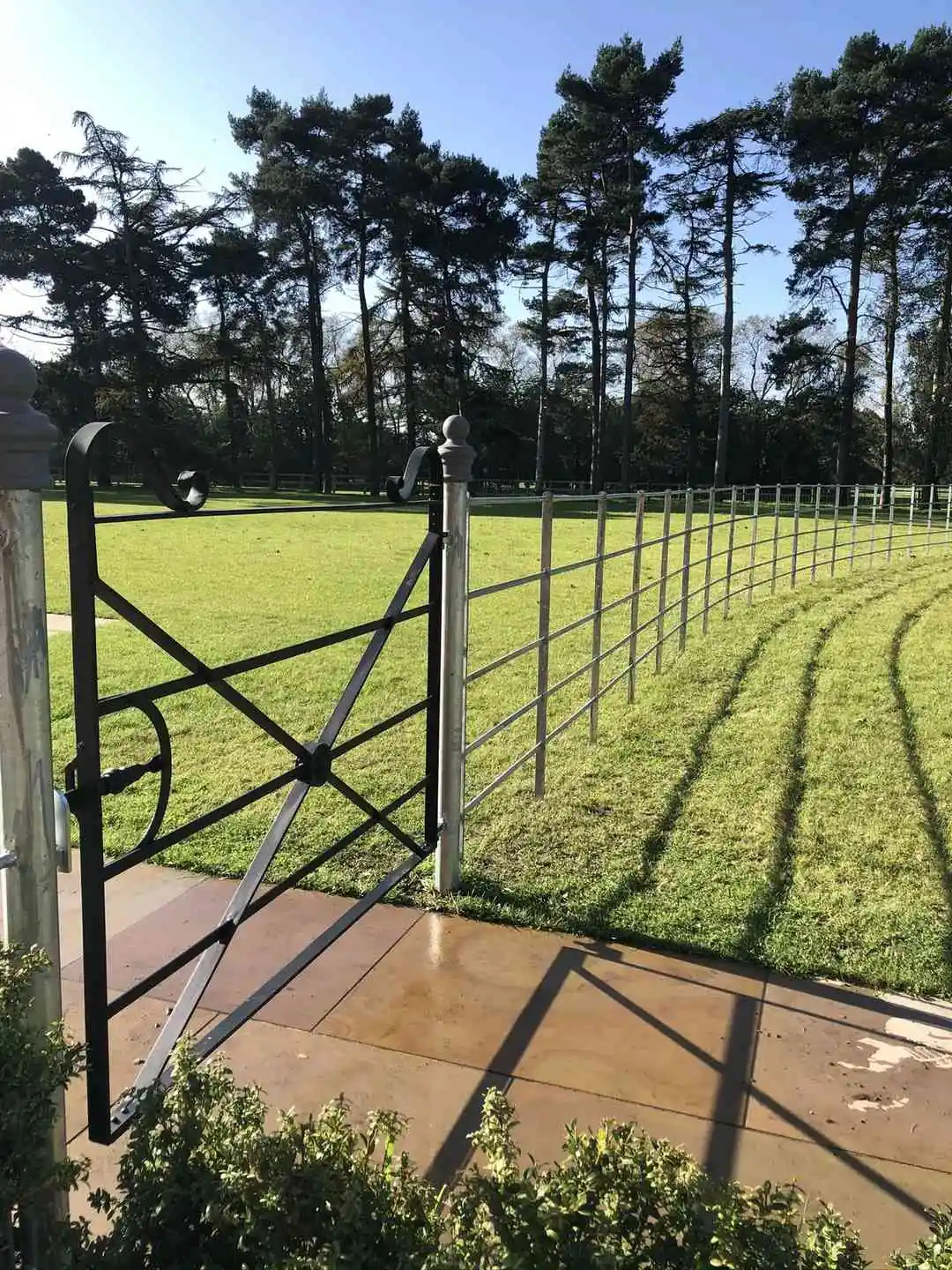 Estate Railings fencing installation by Tatton Fencing