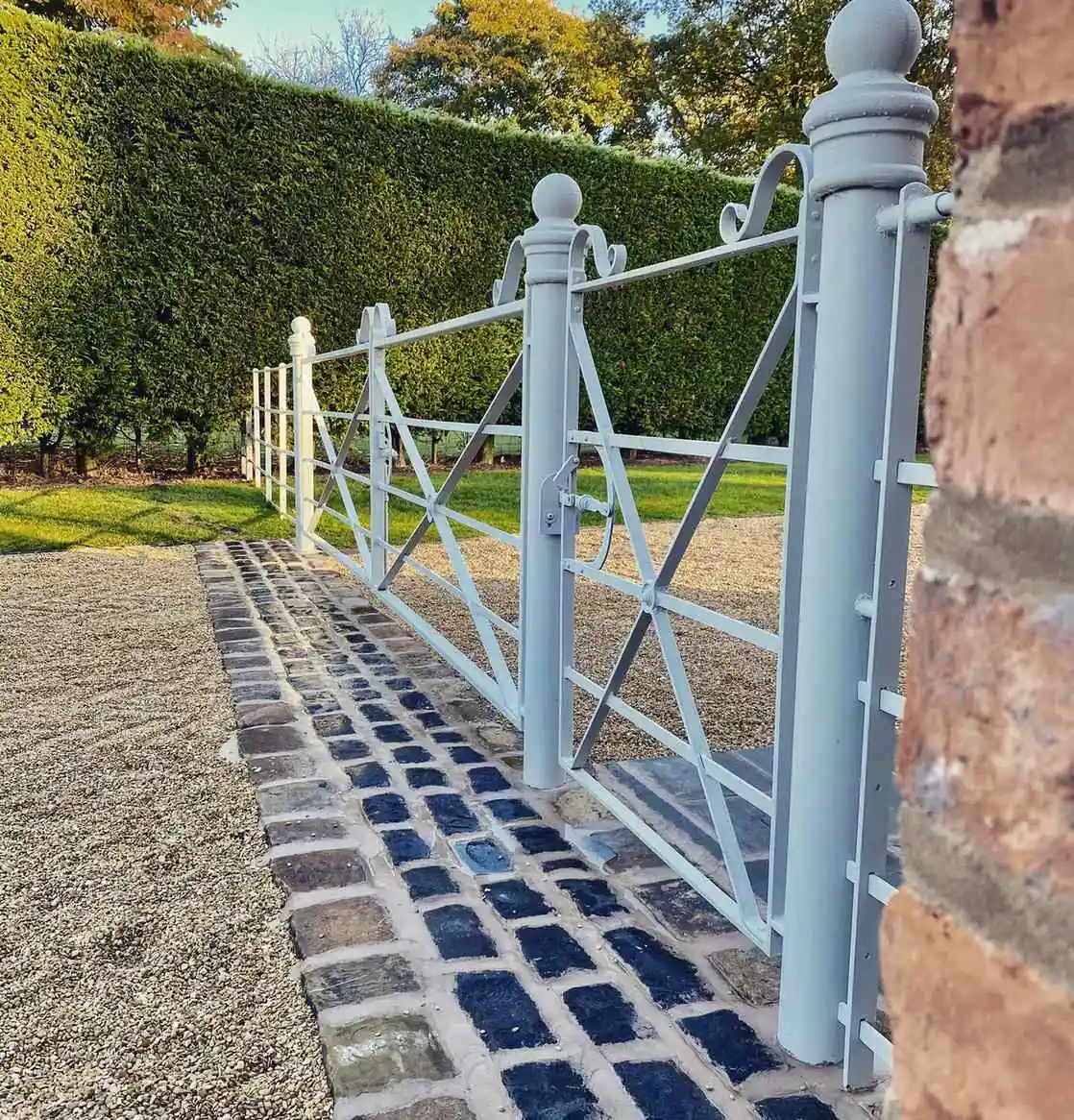 Estate Railings fencing installation by Tatton Fencing