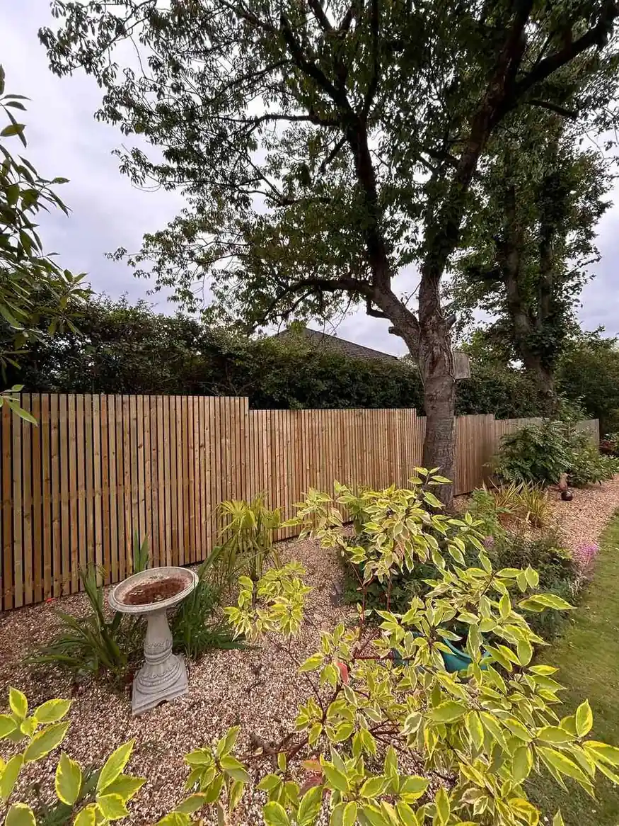 Venetian fencing installation by Tatton Fencing
